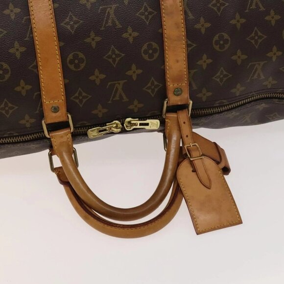 LOUIS VUITTON Monogram Keepall 55 Boston Bag M41424 LV Auth 138585 - Picture 8 of 16